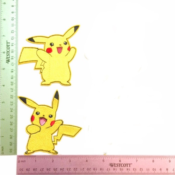 Pikachu Pokemon Patch, Pikachu Iron On Badge, DIY - Picture 2 of 2